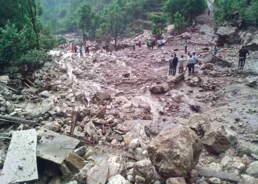 बागेश्वर में बादल फटने से दो महिलाओं की मौत, तीन लोग लापता