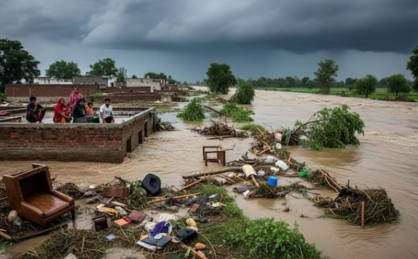 पंजाब में भारी बारिश और बाढ़ से तबाही, अब तक 29 मौतें – 2.56 लाख से अधिक लोग प्रभावित