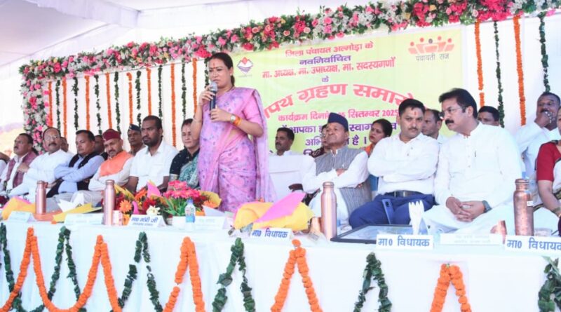 चहुंमुखी विकास को लक्ष्य बनाएं नवनिर्वाचित जनप्रतिनिधि- रेखा आर्या