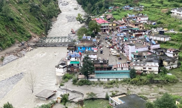 तेलगाड़: हर्षिल के पास भूस्खलन से बनीं दो झीलें, सेना के ड्रोन से हुआ खुलासा