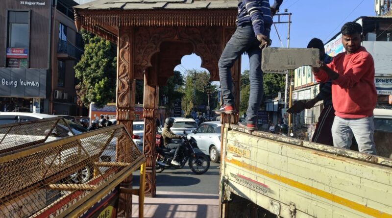 एमडीडीए ने वायरल वीडियो को बताया भ्रामक, दिलाराम चौक का गज़ीबो नहीं तोड़ा जा रहा