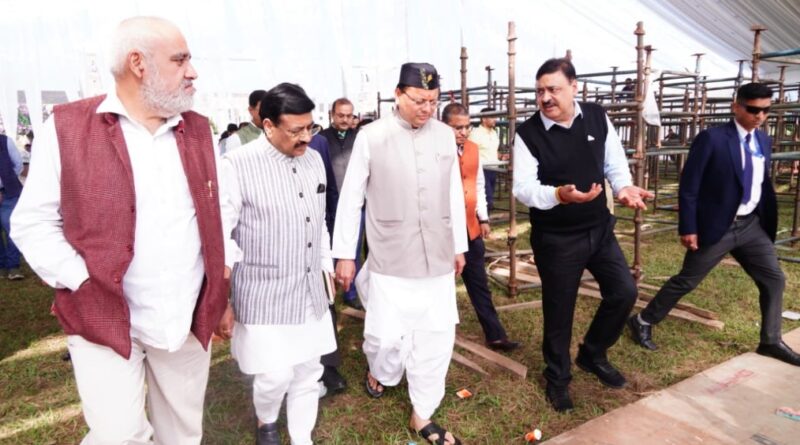 एफआरआई में रजत जयंती समारोह की तैयारियों का सीएम धामी ने किया निरीक्षण