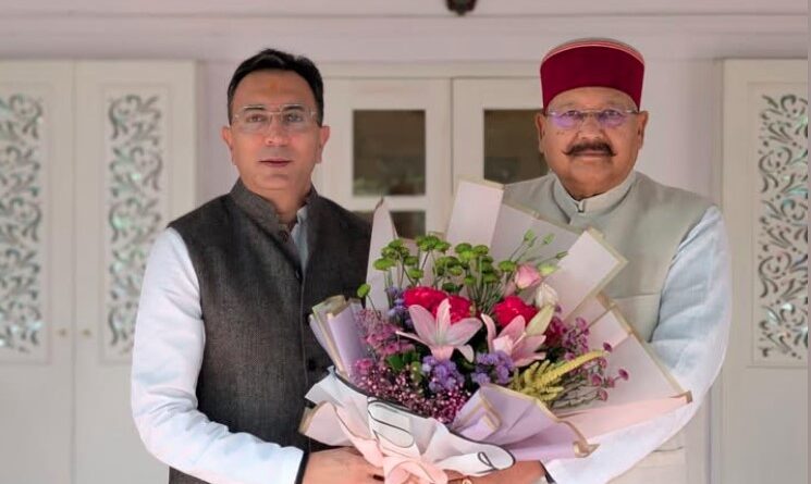 महाराज ने केंद्रीय मंत्री जितिन प्रसाद से की शिष्टाचार भेंट